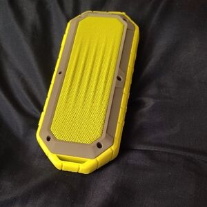 Yellow and Brown Portable Speaker